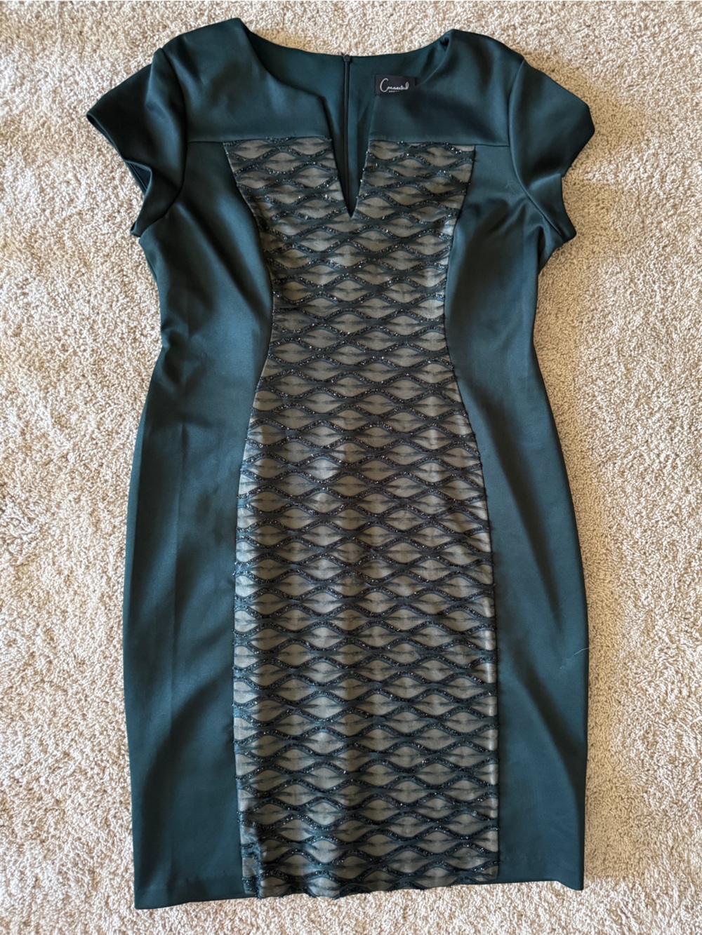 Connected Apparel Teal Dress